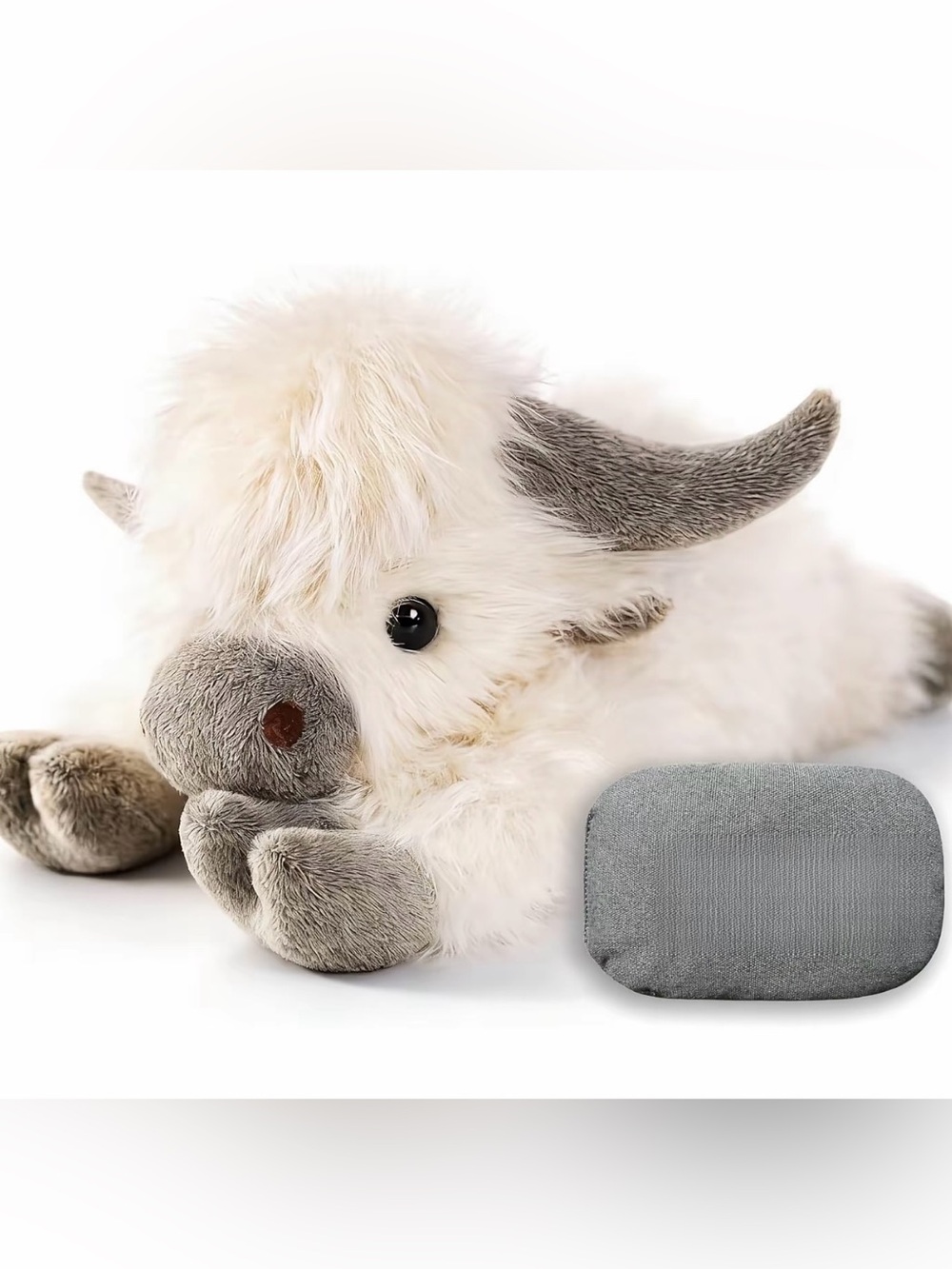 25" | 4.5 Pounds Highland Cow Weighted Stuffed Animals for Kid Adult, Microwavab